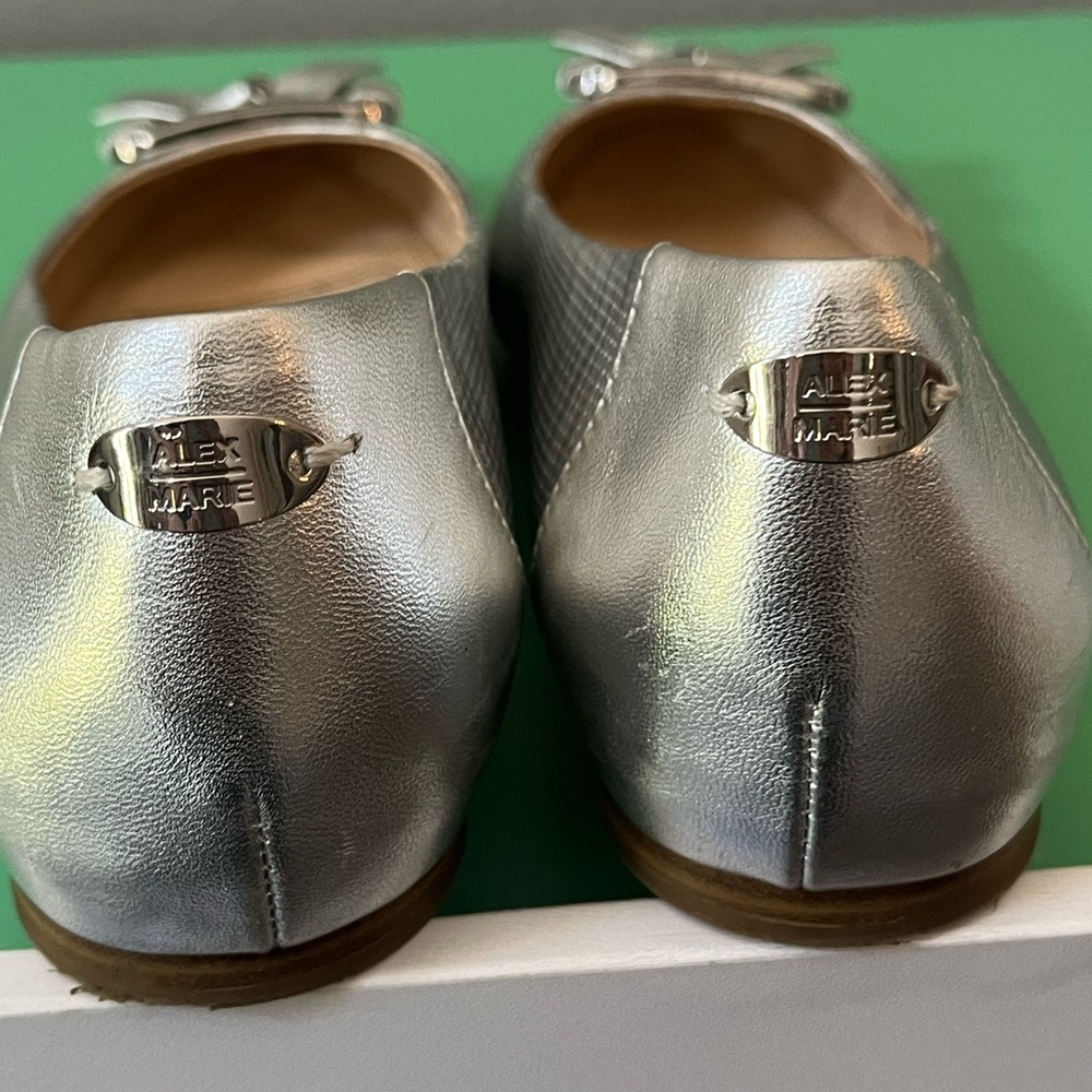 Alex Marie Metallic Silver flats with Silver Buckle in great condition - Picture 10 of 10